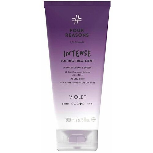 Интенсивно тонирующая маска для волос с прямыми пигментами Four Reasons Color Mask Intense Toning Treatment Фиолетовый 200 мл