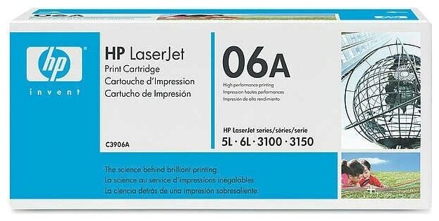 Картридж HP C3906A для HP LJ 5L/6L/3100/FX-3 черный оригинал