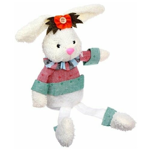 фото Мягкая игрушка "кролик" белый, 15 см, 1 шт. sweet home