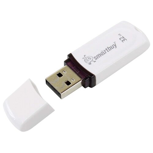 Память Smart Buy "Paean" 32GB, USB 2.0 Flash Drive, белый - 2 шт.