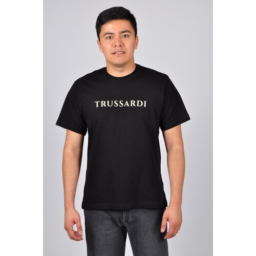 Футболка TRUSSARDI, хлопок, размер XL, черный