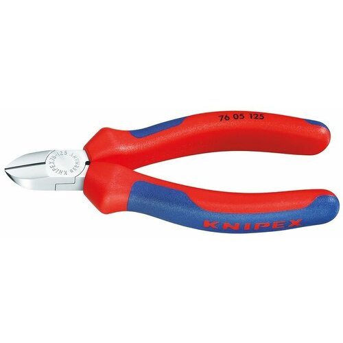 Бокорезы электромеханика, 125 мм, хром, 2-комп ручки Knipex