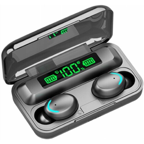 Наушники F9-5 VBT 128 беспроводные вакуумные водонепроницаемые BT 50 2000 мАч черные 65000₽