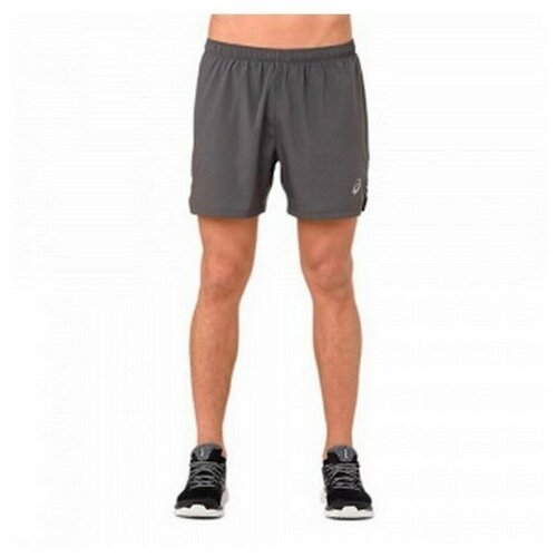 фото Шорты мужские спортивные asics 2011a017 021 silver 5in short 2011a017021-1 размер 46 цвет коричневый