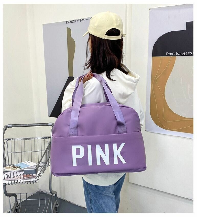 Водонепроницаемые женские сумки, сумка на плечо, Вместительная дорожная сумка, сумка для фитнеса из ткани Оксфорд, сумка для багажа, сумка-трансформер - фотография № 3