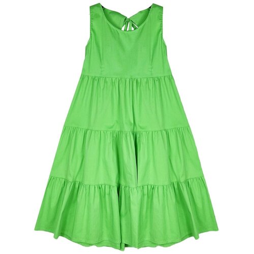 Платье Imperial, однотонное, размер 140, зеленый, мультиколор