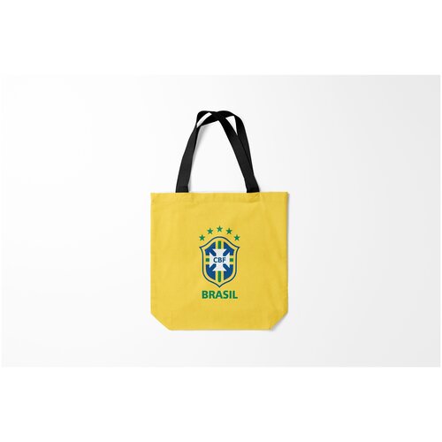 фото Сумка-шоппер / 40х40 см / футбол / сборная бразилии burnettie