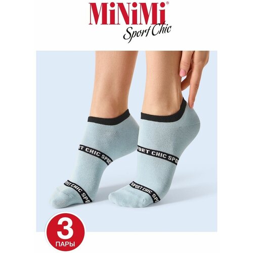 фото Носки minimi, 3 пары, размер 39-41 (25-27), голубой