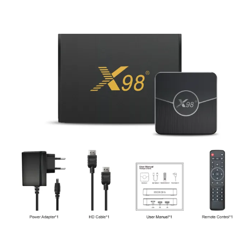 Смарт ТВ приставка X98 Plus 2/16 ГБ Android 11