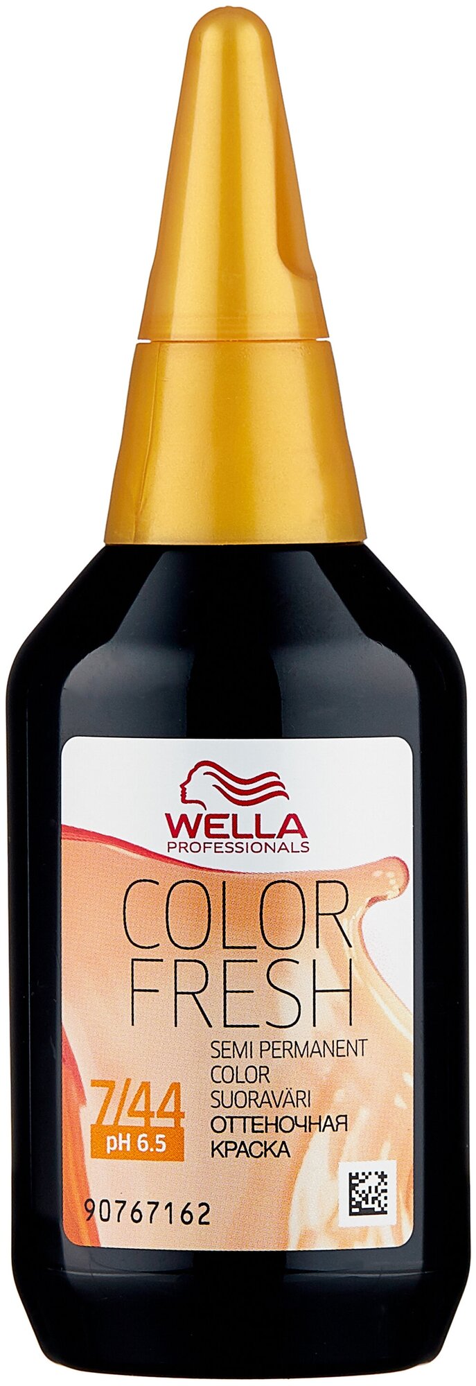 Wella Professionals Color fresh Теплые тона 75 мл, оттенок 7/44, 7/44 блонд красный интенсивный (Wella Professionals, ) - фото №2