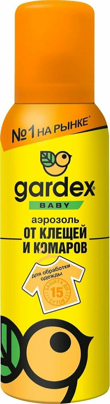 Gardex / Аэрозоль Gardex Baby от клещей и комаров 100мл 1 шт