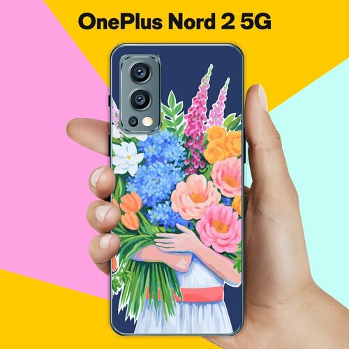 Силиконовый чехол на OnePlus Nord 2 5G Букет цветов / для ВанПлас Норд 2 5 Джи силиконовый чехол на oneplus nord 2 ванплас норд 2 сакура