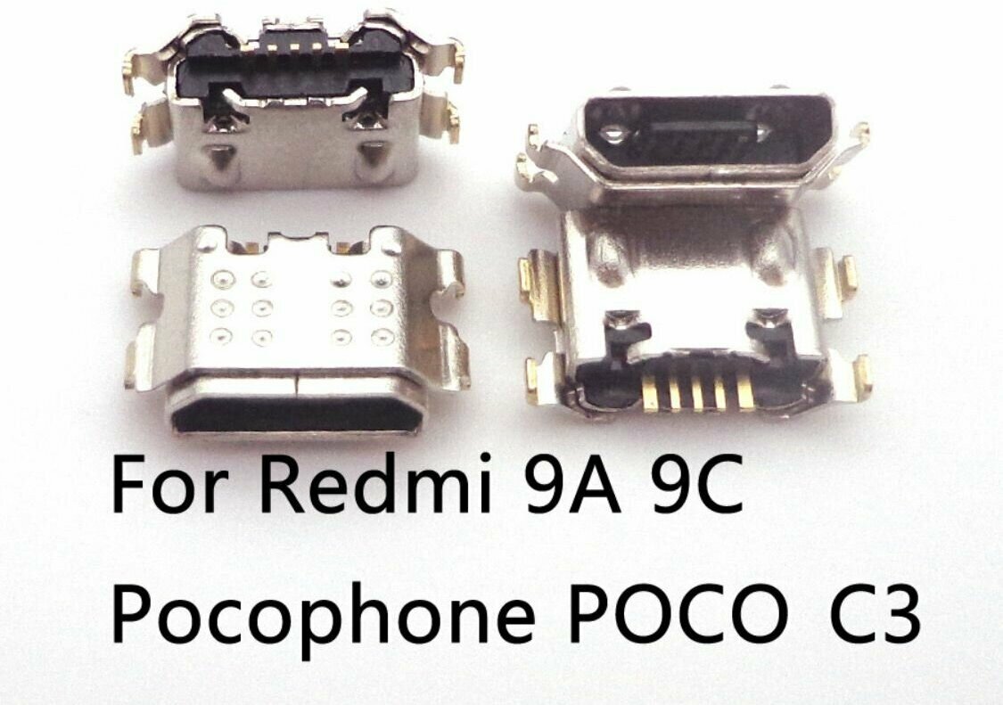 Разъем зарядки MicroUSB Xiaomi Redmi 9C 9A Poco C3