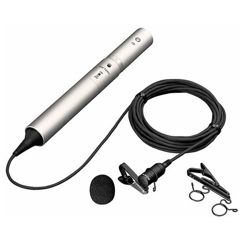 Микрофон проводной Sony ECM-77B, разъем: XLR 3 pin (M), черный 2