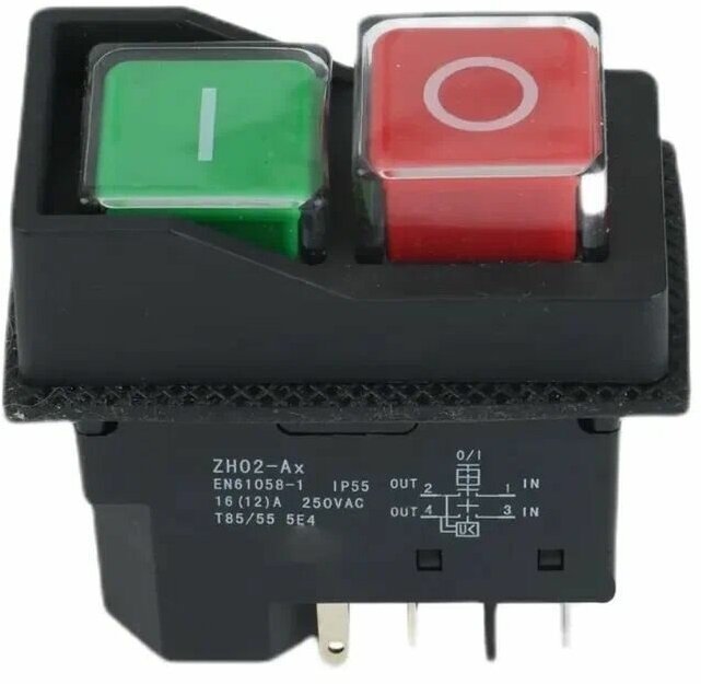 Выключатель (кнопка) для бетономешалок станков компрессоров 5 контакта