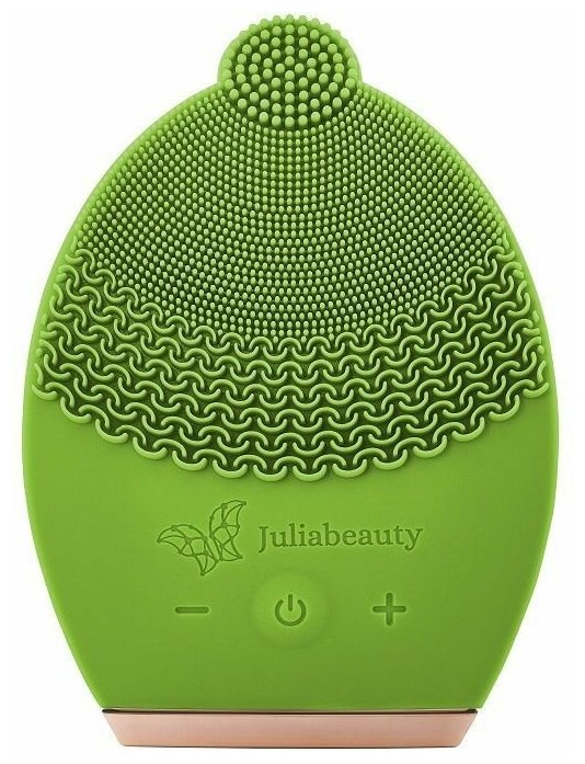 Косметологический аппарат Juliabeauty "OVAL" из антимикробного силикона для ухода за лицом, умывания и очищения, чистки кожи лица /Электрическая массажная щеточка