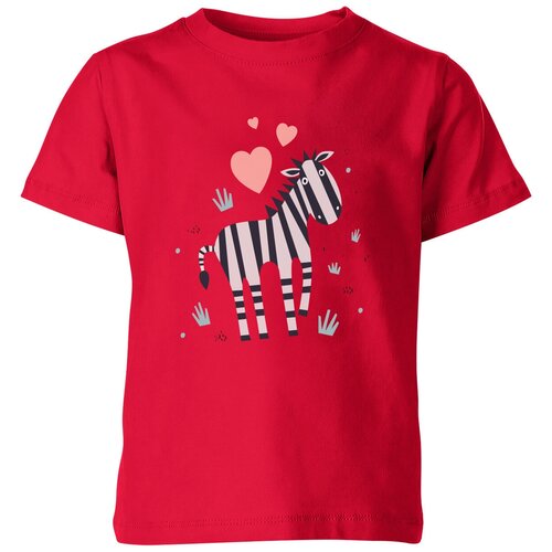 Футболка Us Basic, размер 4, красный детская футболка влюбленная птичка 164 синий