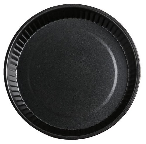 Форма для выпечки ТероПром 583789 Доляна «Ренард. Рифлёный круг», 25×4 см, антипригарное покрытие, цвет бордовый - фотография № 3