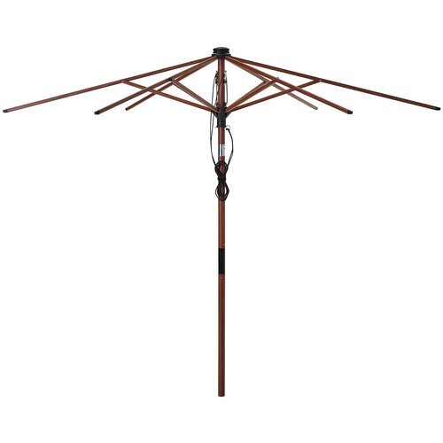 BETSÖ бетсо каркас зонта от солнца 300 см наклонный/коричневый под дерево
