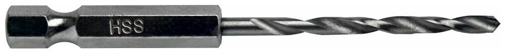 Сверло по металлу HEX 1/4" ПРАКТИКА Р6М5 2,0 х 69 мм (1шт.)