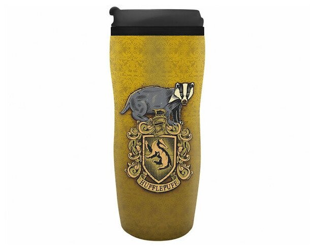 Кружка-термос Harry Potter Hufflepuff Travel mug 355 ml ABYTUM024 - фотография № 2