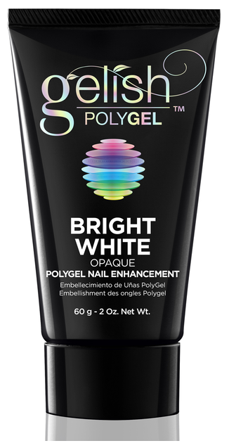 Gelish PolyGel Bright White, 60g - - 