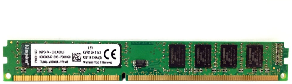 King DIMM DDR3 PC3-12800 2 Гб ( KVR16N11/2 ) 1600Mhz