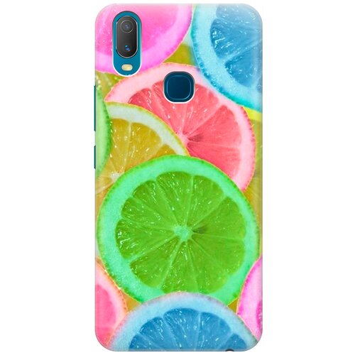 фото Силиконовый чехол на vivo y11 / виво у11 с принтом "разноцветные лимоны" gosso