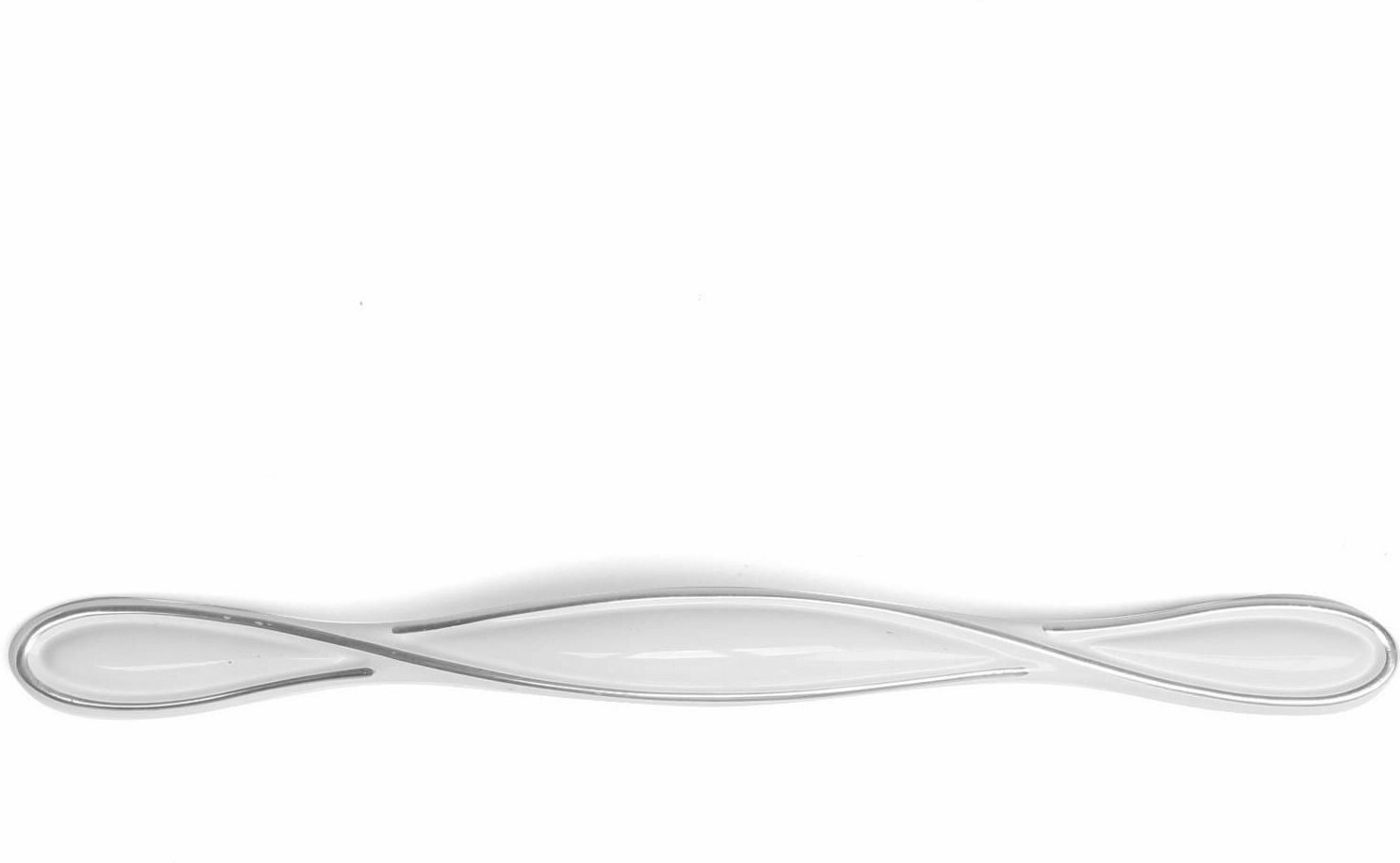 Ручка-скоба PC181BL, м/о 192 мм, цвет белый - фотография № 4