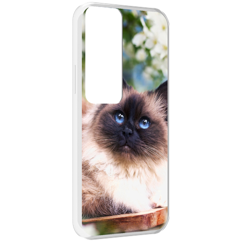 Чехол MyPads порода кошка Бирман для Tecno Pova Neo 2 задняя-панель-накладка-бампер