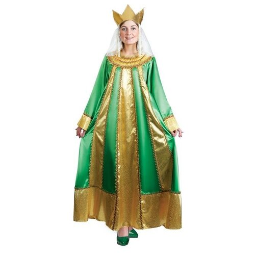 фото Карнавальный костюм страна карнавалия "царевна", р. 42, рост 172 см, цвет зеленый (3640640)