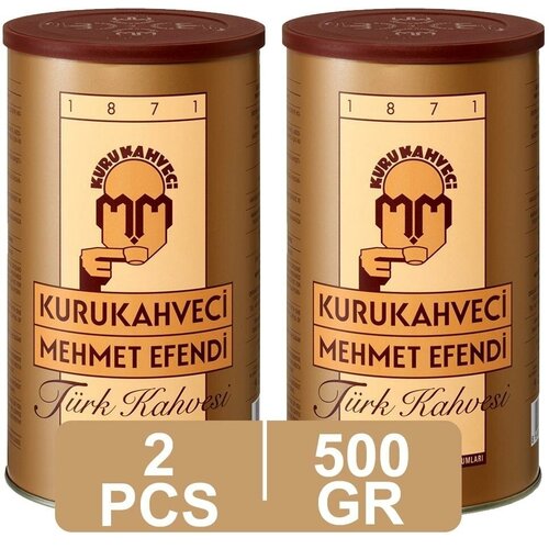 Кофе молотый Мехмет Эфенди Mehmet efendi Турция банка 500 гр. х 2 шт.