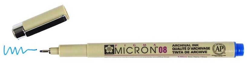 Ручка капиллярная Pigma Micron 0.5мм Синий