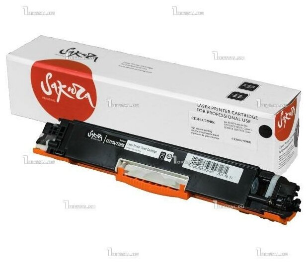 Картридж SAKURA CE310A/729Bk для HP LaserJet Pro CP1025/CP1025N, Canon i-SENSYS LBP-7010 Color черный, 1200 к. - фото №20