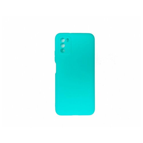 фото Силиконовый чехол для xiaomi poco m3, бирюзовый  bm case