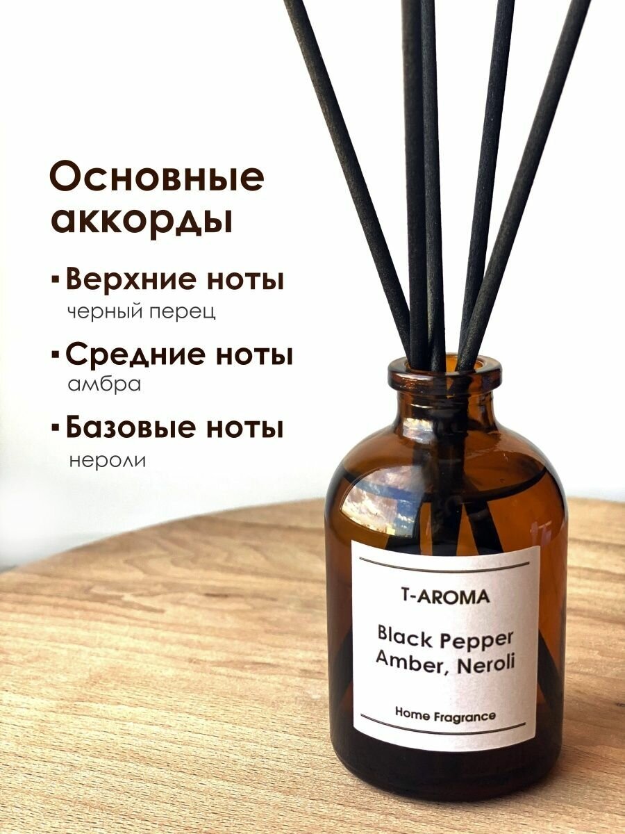 Диффузор для дома запах Блэк Пеппер, Амбра, Нероли. Black pepper — фото 1