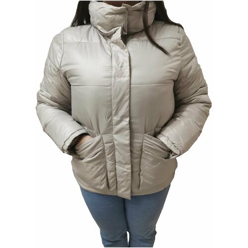 Куртка женская, бежевая, 46 размер