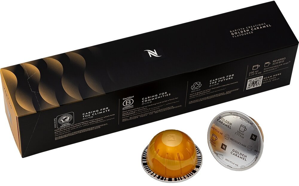 Кофе бленд Nespresso Vertuo Golden Caramel (230 ml) - фотография № 7