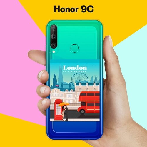 силиконовый чехол на honor 9c розовый Силиконовый чехол London на Honor 9C