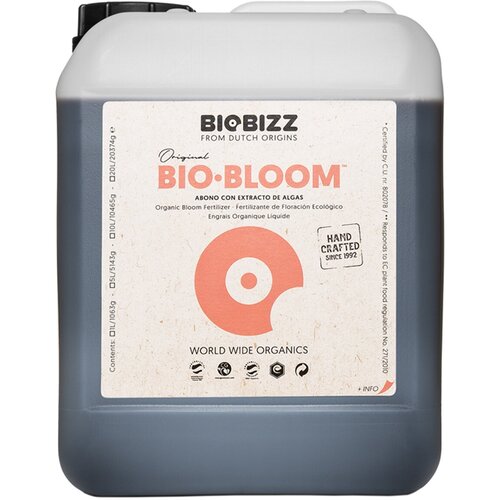 Удобрение для растений BioBizz Bio Bloom 5л, органическое удобрение на стадию цветения удобрение biobizz bio grow 250мл