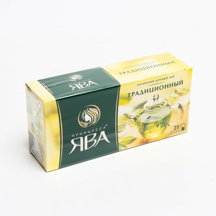Чай зеленый Принцесса Ява Традиционный в пакетиках, 25 пак. - фотография № 11