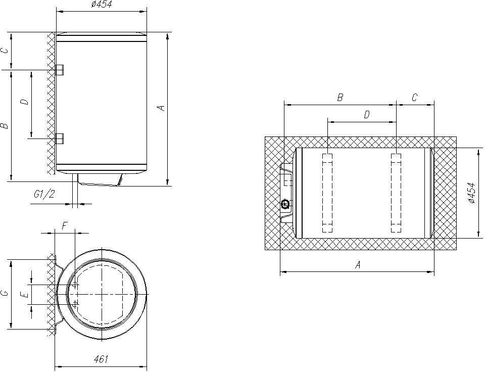 Водонагреватель Gorenje GBF100B6 1.4кВт 96.2л электрический настенный - фотография № 14