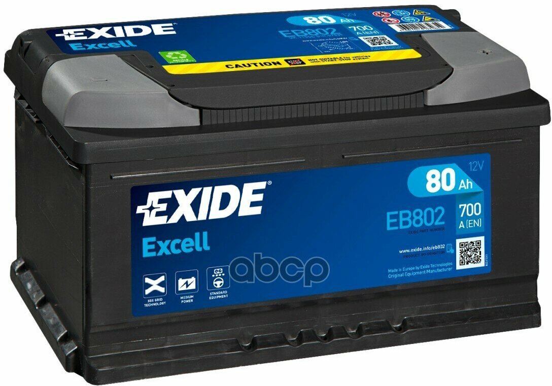 Аккумуляторная Батарея EXIDE арт. EB802