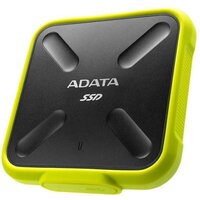 Твердотельный диск 256GB A-DATA SD700, External, USB 3.1, [R/W -440/430 MB/s] 3D-NAND, желтый