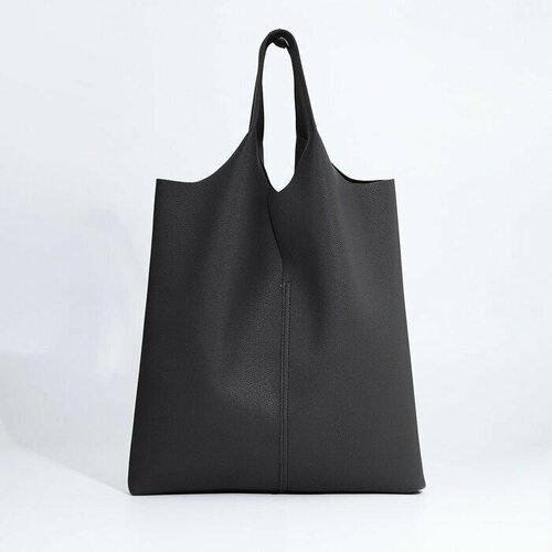 сумка шоппер из хлопка с пайетками единый размер серый Сумка шоппер Textura, серый