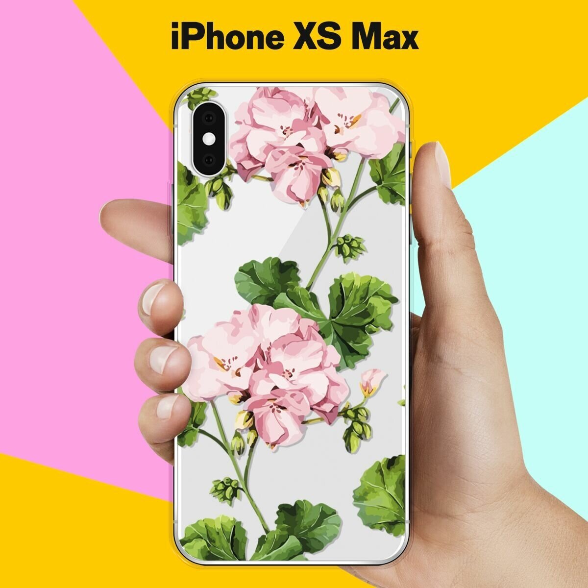 Силиконовый чехол на Apple iPhone XS Max Пионы / для Эпл Айфон Икс С Макс