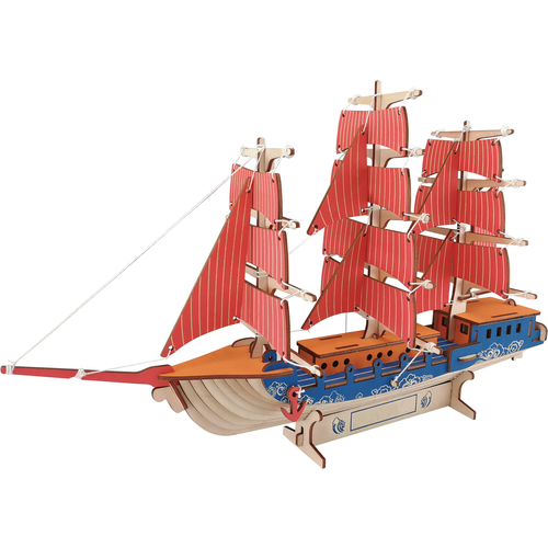 3D puzzle Сборная модель / деревянный конструктор - парусный корабль 