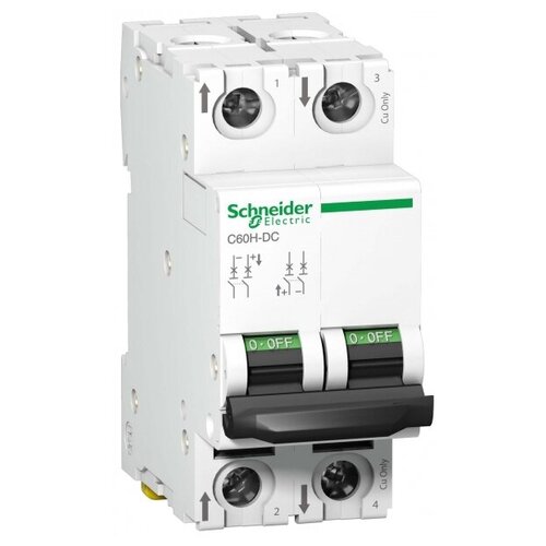 A9N61532 Автоматический выключатель, серия C60H-DC, 2p, 20А, кривая C, 6кА Schneider Electric манжета gamo hunter 440 v 2 pt 2 запасных бандажа