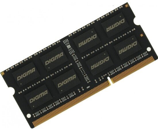 Оперативная память Digma SO-DIMM DDR3L 8Gb 1600MHz PC3-12800 CL11