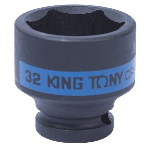 KING TONY Головка торцевая ударная шестигранная KING TONY 1/2, 32 мм 453532M